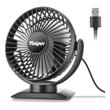 Viniper Ventilador De Escritorio Recargable De 6 Pulgadas, V