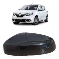 Capa Retrovisor Sandero 2015 2016 2017 2018 19 Preta S/pisca