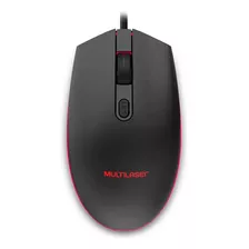 Mouse Gamer Multilaser Emborrachado 2400 Dpi Led 7 Cores Rgb