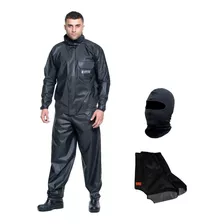 Kit Capa De Chuva Polaina Touca Balaclava Motoqueiro Moto 