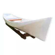 Mini Canoa Decorativa Artesanal Em Fibra De Vidro