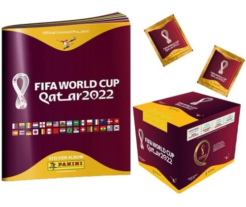 Figuritas Mundial Qatar 2022 Pack Por 25 Paquetes + Album