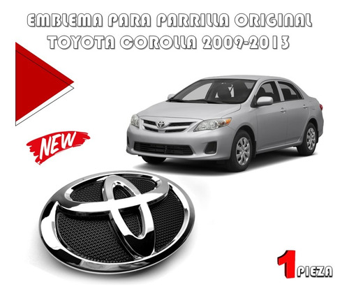 Emblema Para Parilla Toyota Corolla 2009-2013 Original  Foto 2