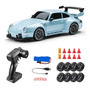 Carrinho Rc Drift 4wd Recarregável Com Controle Azul