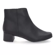 Bota Feminina Usaflex Cano Curto Salto Bloco 