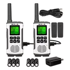 Walkie Talkie Recargable Linterna Largo Alcance Retevis Rt45