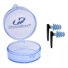 Protetor Auricular De Natação Ear Plugs Premium Hammerhead Cor Azul