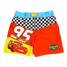 Short De Natacion Playa Cars Rayo Mcqueen Niños Disney Store