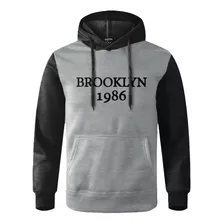 Casaco De Moletom Masculina Brooklyn 1986 De Qualidade