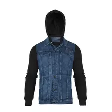 Campera Jean Hombre Farenheite Ottis Negra