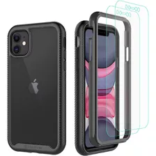 Funda Para iPhone 11, Negro/transparente/antideslizante