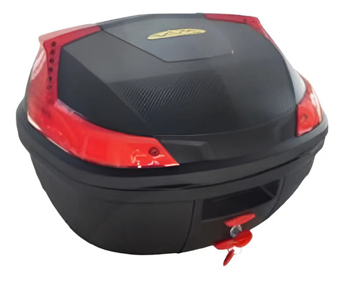 Baúl Porta Objetos Moto Trasero 1 Casco Negro