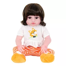 Bebê Sweetie Reborn(r)raposa Silicone Doll- Pode Dar Banho