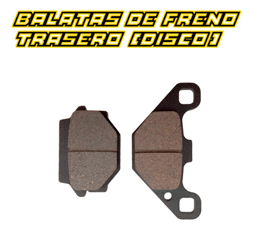 Balatas De Freno Trasero De Disco Italika Atv-250 / Atv-250n Foto 2