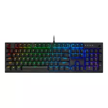 Teclado Gamer Corsair K60 Rgb Pro Qwerty Cherry Viola Español España Color Negro Con Luz Rgb