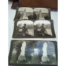 Foto Antigua Stereograph 1903 Castillo 