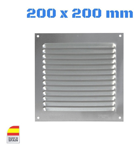 Rejilla Ventilación En Aluminio 200x200 Mm - Orig Español