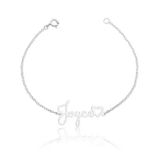 Pulseira Feminina Joia Personalizada Com Nome Prata 925