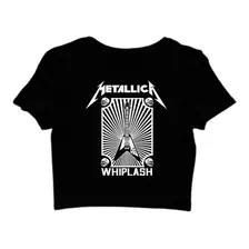 Cropped Classica Banda Rock Metalica Rock Roll Style Logo