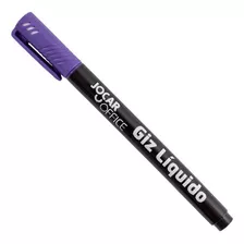 Caneta Giz Liquido Roxo Para Quadro Negro Etiquetas Lousa