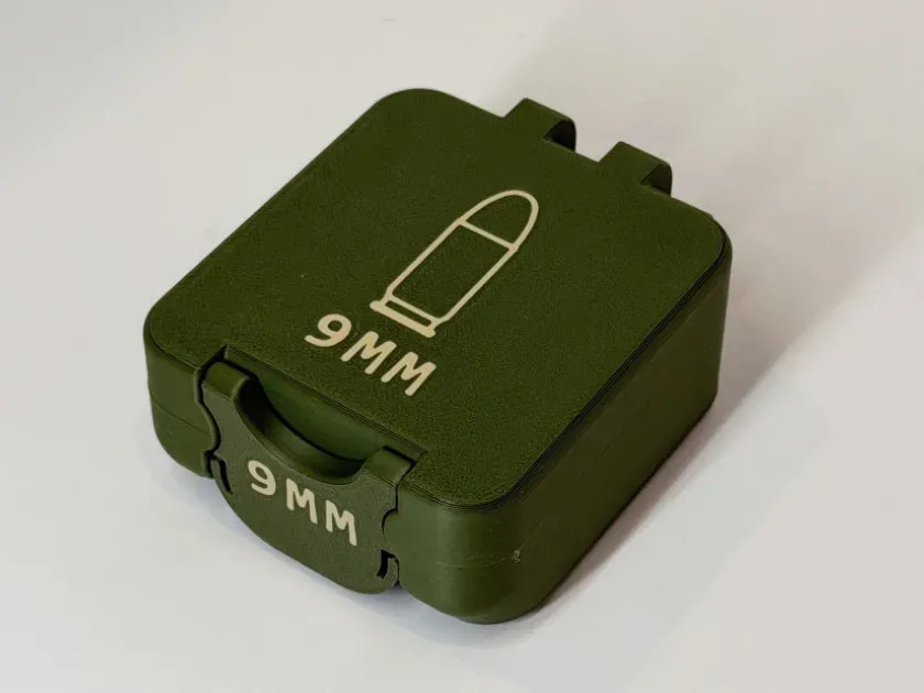 Caja porta municiones 9 mm × 25