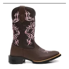 Bota Botina Country Florao Texana Feminina Toda Bordada