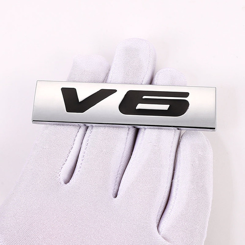 3d Metal V6 V8 Trunk Badge Sticker Para Para Bmw Audi Ford Foto 7