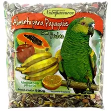 Raçao Para Papagaio C/ Frutas 500g Nutripassaros