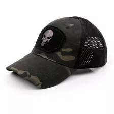 Gorra Punisher Regulable Con Velcro Y Red Eagle Claw