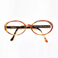 Lente Óptico Guess Gu646 Luxe Oval Cat Eye Brown Acetato 51