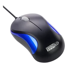 Mouse Soongo Con Cable/azul
