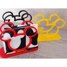 Servilletero Mickey Porta Servilletas Varios Colores 