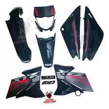 Kit Yamaha Xtz 125 Completo Negro - Rojo 2023 Y Calcas!!