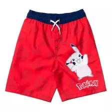 Bañador Pokémon Pikachu Para Niños Pequeños, Color Rojo 4