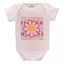 Body De Bebê Infantil Personalizado Flower