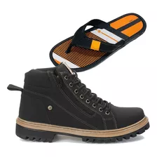 Coturno Bota Masculino Ferraroni Eco Fecho Lateral 