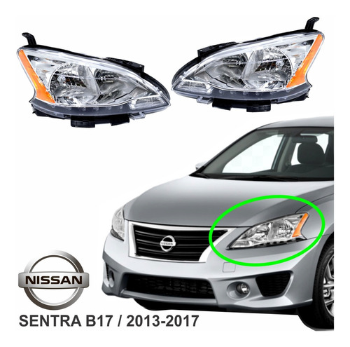 Farola Derecha-izquierda Nissan Sentra B17 2013-2017 Foto 3