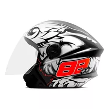 Capacete Moto Aberto New Liberty Three Elite Gp 88 Brilhante