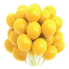 50 Balão Bexiga Joy N°8 - Cores (ler Descrição) Cor Amarelo Sol