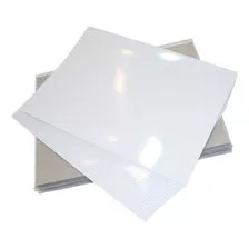 100 Foto Paper Glossy Photo Adesivo Papel Brilhante A4 130g Cor Branco