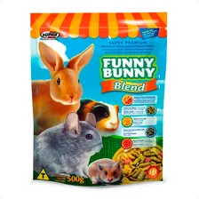 Ração Funny Bunny Blend Coelhos E Pequenos Roedores - 500 G