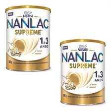 Kit 2 Fórmula Infantil Nanlac Supreme Nestlé 1 A 3 Anos 800g