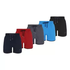 Paquete 5 Shorts Deportivos Stretch Hombre Ejercicio Comodo 