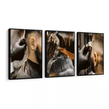 Quadro Decorativo Barbearia Cortes Cabelo Decoração Salão