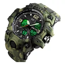 Relógio Masculino Skmei 1155b Digital Esporte Camuflad Verde