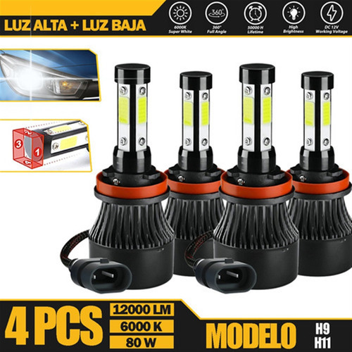 12000lm Kit Luces Led H9 H11 Luz Alta/baja For Chevrolet Foto 10