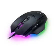 Mouse Gamer Gunter Preto Led Rainbow Warrior Mo297- 6400dpi