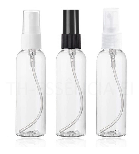 10 Frascos Pet 100 Ml Cilíndrico Válvula Spray Para Perfume.