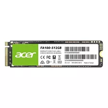 Acer Fa100 512gb Ssd - M.2 2280 Pcie Gen3 X 4 Interfaz Nvme,