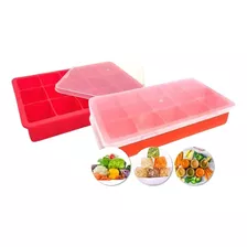 Kit 02 Formas Silicone `para Congelar Papinha Fruta Bpa Free